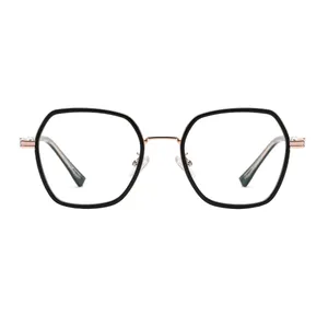 فریم عینک طبی چند ضلعی مدل TJ806C01P81 مناسب برای صورت گرد و بیضی
