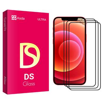 محافظ صفحه نمایش سرامیکی آسدا مدل DS glass مناسب برای گوشی موبایل اپل Iphone 12 Pro بسته سه عددی