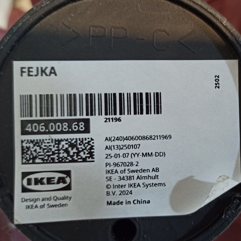 گلدان به همراه گل مصنوعی ایکیا مدل 40600868