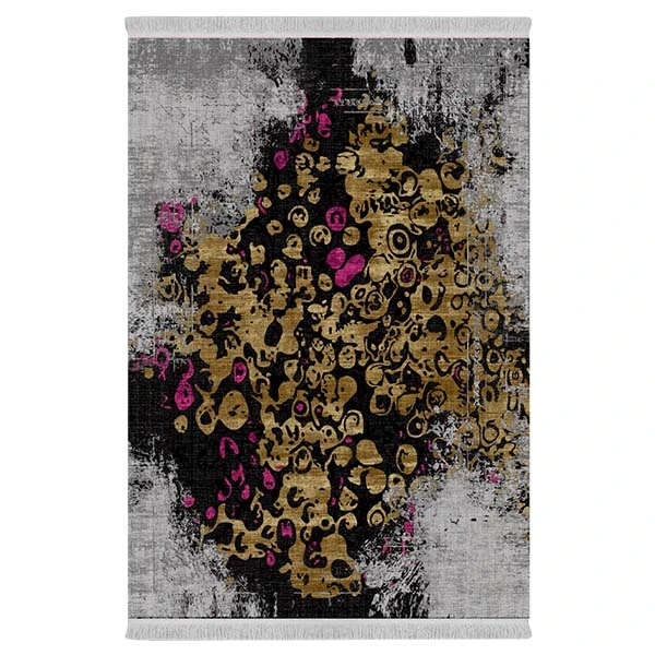 فرش پارچه‌ای دفه مدل فرشینه طرح مدرن کد 204