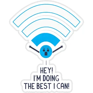 استیکر لپ تاپ طرح I am doing the best I can!  کد ST917