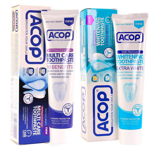 خمیر دندان آکوپ مدل Multi care toothpaste حجم 90 میلی لیتر به همراه خمیر دندان آکوپ مدل Whitening