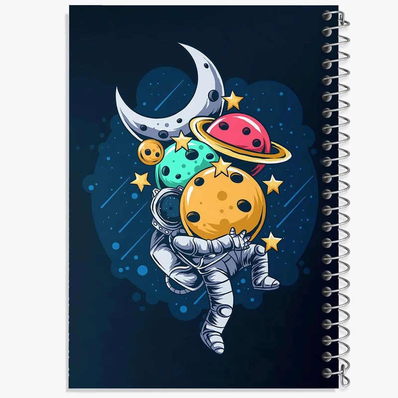 دفتر مشق 50 برگ خندالو مدل فضایی کد 25155