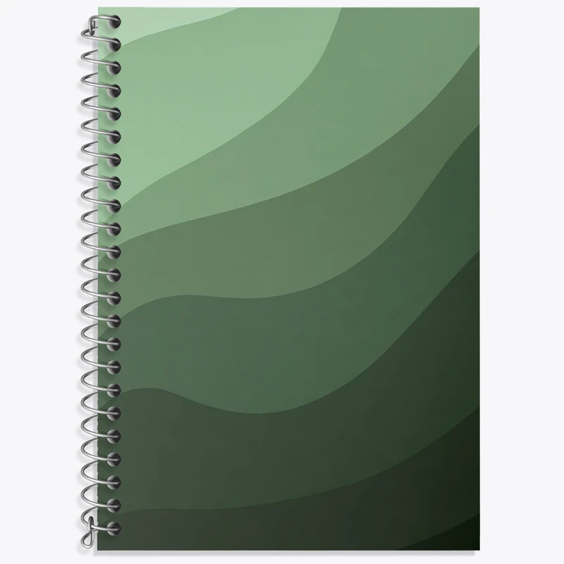 دفتر لغت 50 برگ خندالو طرح مینیمال رنگ سبز کد N2751