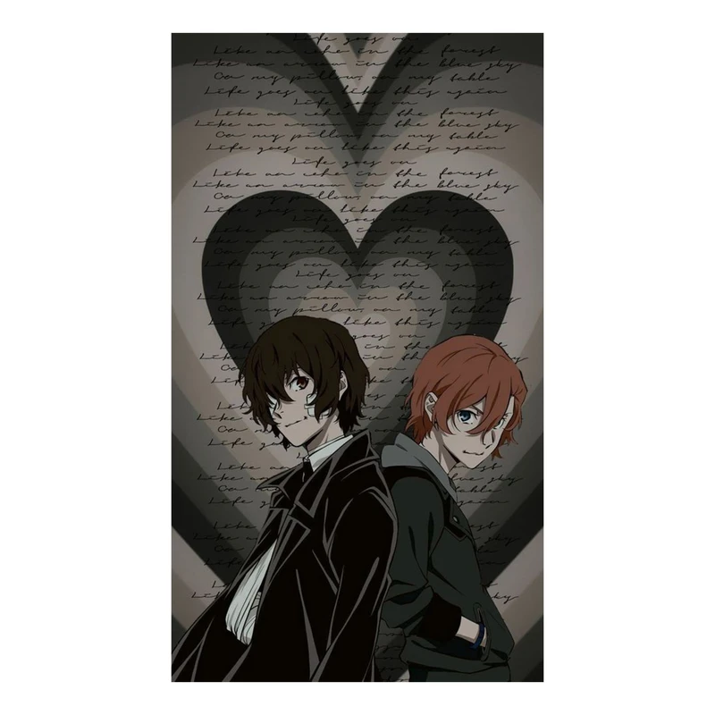 استیکر لپ تاپ و موبایل مدل انیمه طرح سگ‌های ولگرد بانگو اوسامو دازای Bungo Stray Dogs Osamu dazai کد 315