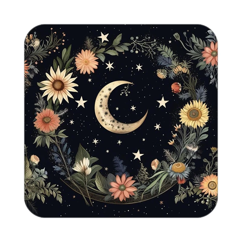 زیر لیوانی کاکتی طرح ماه و ستاره مدل mp53096