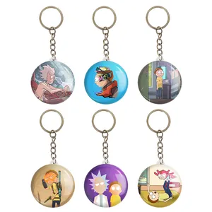 جاکلیدی خندالو مدل انیمیشن ریک و مورتی Rick and Morty کد 1700A مجموعه 6 عددی