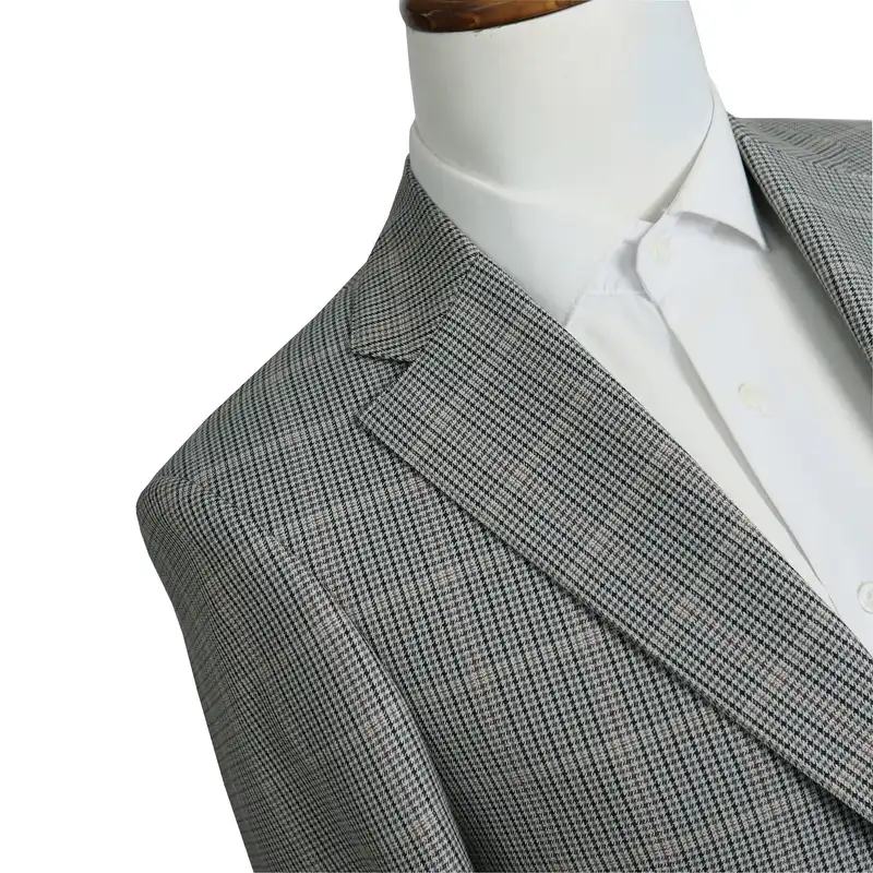 کت مردانه مدل یقه انگلیسی چهارخانه عالیجناب کد 2104444