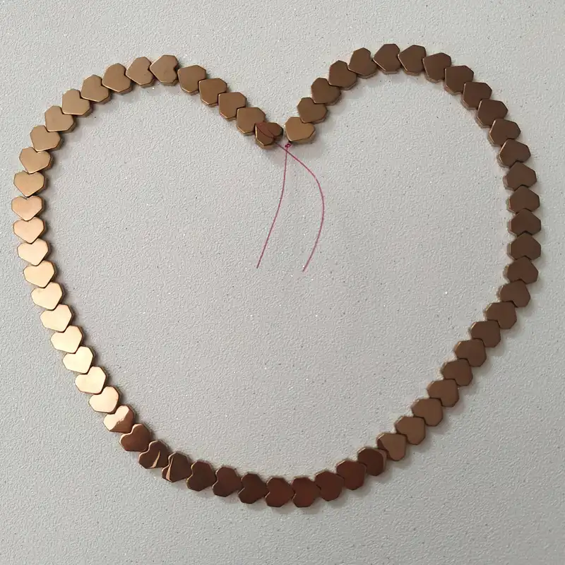 ریسه سنگ هماتیت طرح قلب کد HN1525