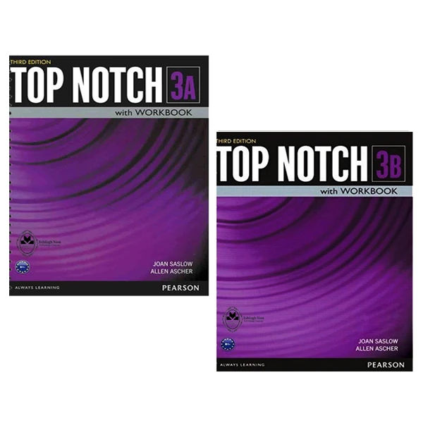 کتاب Top Notch 3 اثر Joan Saslow And Allen Ascher انتشارات اشتیاق نور 2 جلدی