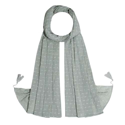 شال زنانه مدل پلیسه ساده نخی طرح پاییزه کد 9201