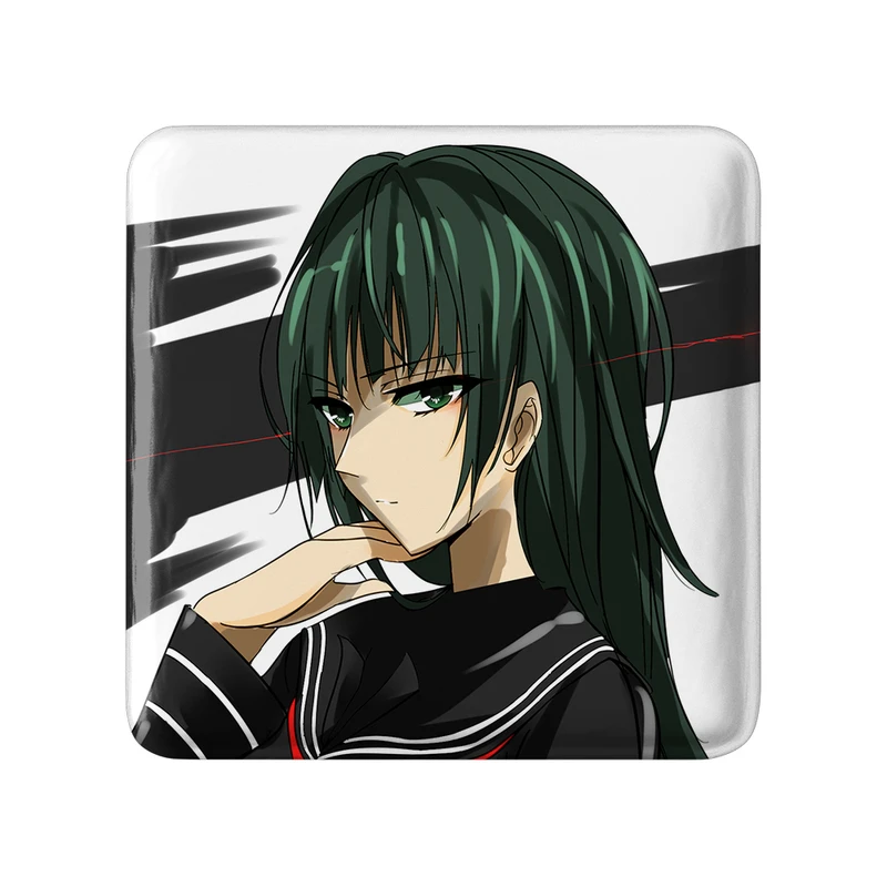 پیکسل خندالو طرح کیسارا انیمه گلوله سیاه مدل مربعی کد 35823