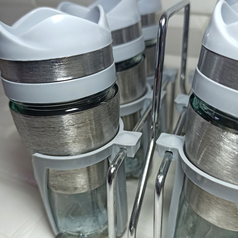 ست جا ادویه 7 پارچه کاپریس مدل فلورا کد 06