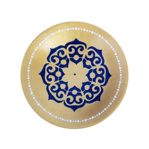 بشقاب دیوارکوب سفالی طرح اسلیمی کد S 048 