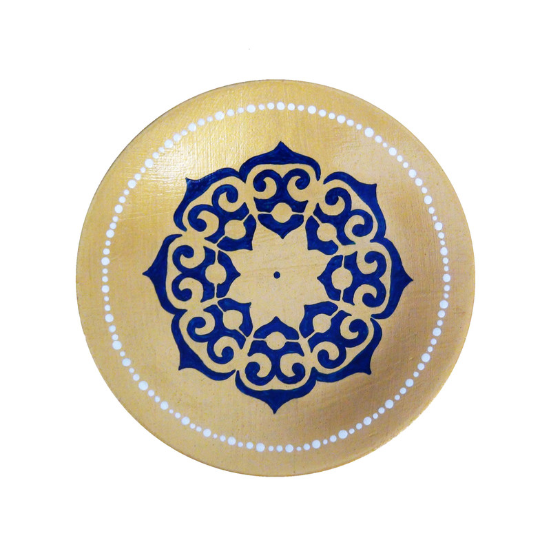 بشقاب دیوارکوب سفالی طرح اسلیمی کد S 048 