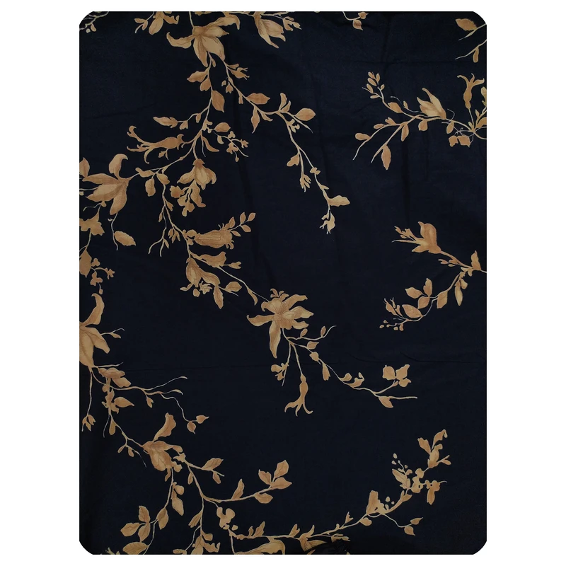ملحفه کتان نخ پانیذ پود مدل آویسا کد P119 دو نفره سایز 235x235 سانتی‌متر