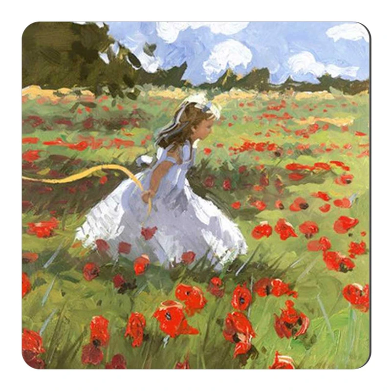  مگنت طرح دختر بچه در دشت شقایق کد wmg2258