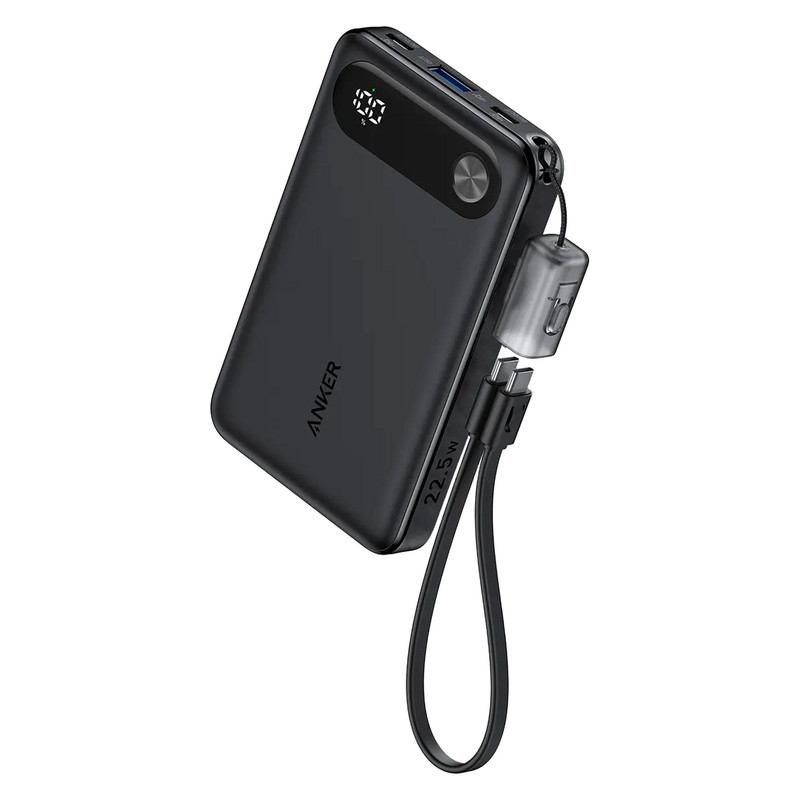 پاوربانک انکر مدل A1257 ظرفیت 10000 میلی آمپر ساعت به همراه کابل USB-C