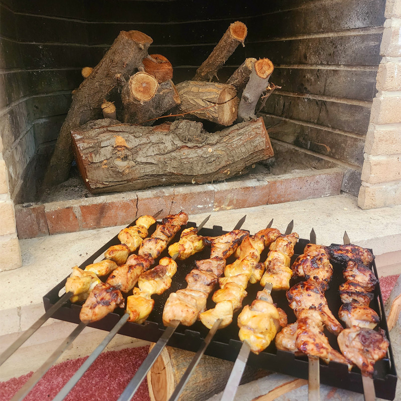 سینی کباب زن مدل سیخ چین کد VN 821