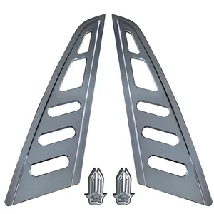 لچکی ستون خودرو طرح استیل مدل کرکره ای کد LCHKI-STL مناسب برای پراید مجموعه 4 عددی