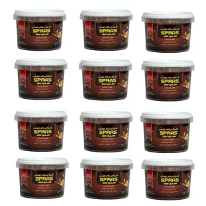 کره بادام زمینی شکلات تلخ اسپراس - 250 گرم بسته 12 عددی