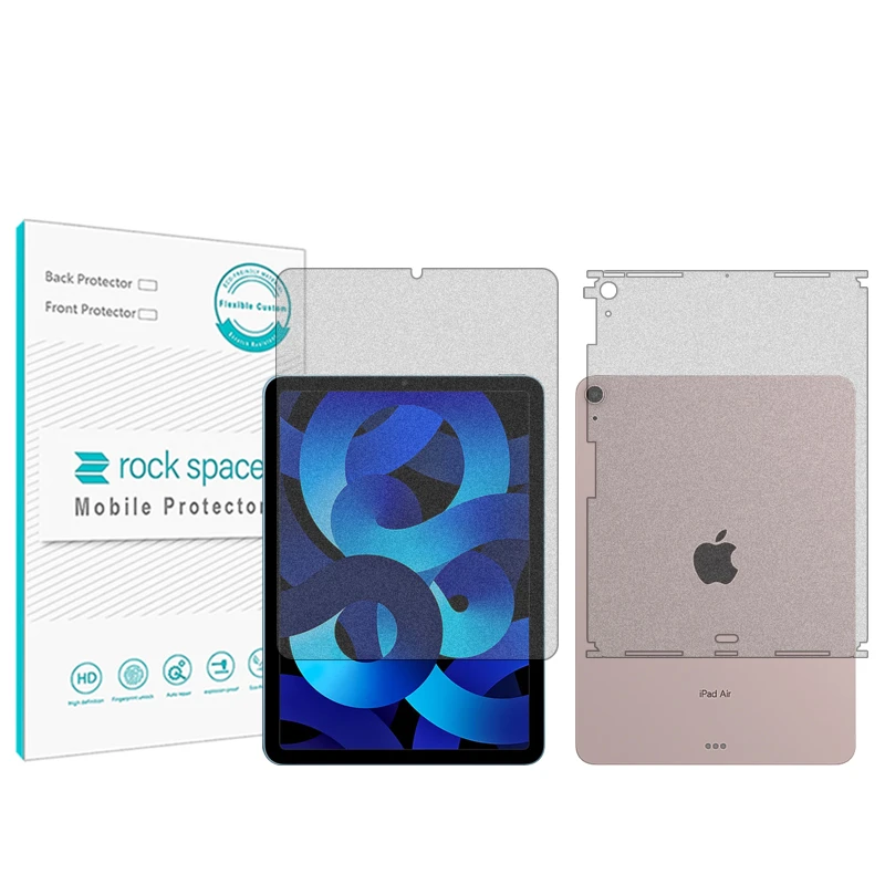 محافظ صفحه نمایش مات راک اسپیس مدل HyMTT مناسب برای تبلت اپل iPad Air (2022) به همراه محافظ پشت تبلت