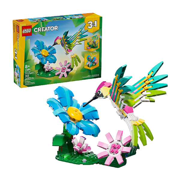 لگو 312 تکه سری کریتور مدل Wild Animals Colorful Hummingbird 31384