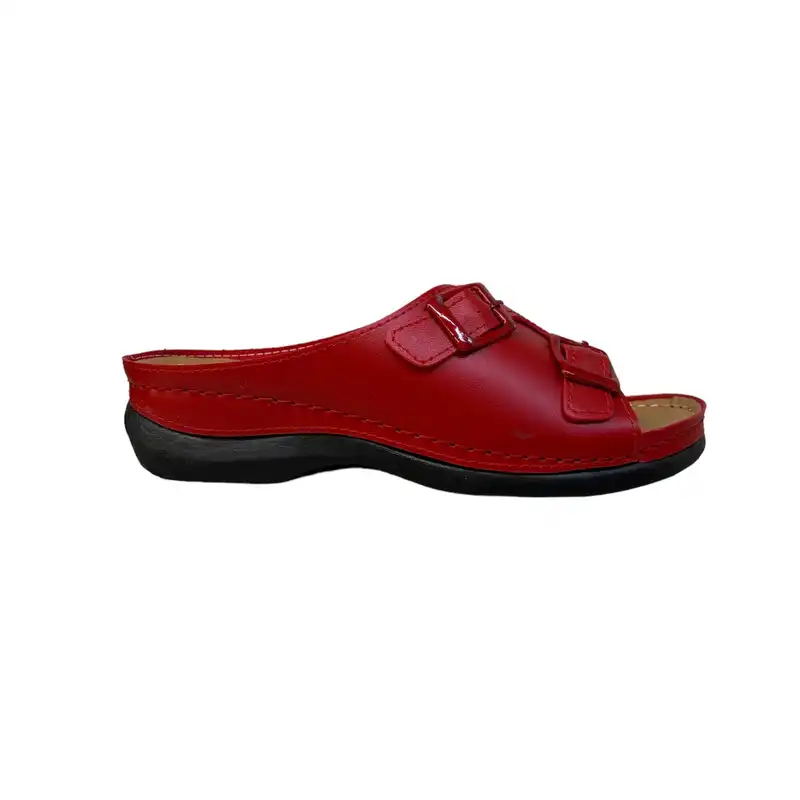 دمپایی زنانه مدل DZR 126 SGK2 بیاله رنگ قرمز