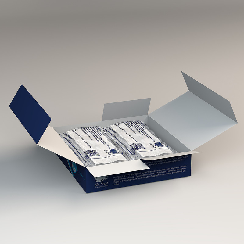 ماسک تنفسی دکتر کرست مدل Dr-G40 بسته 40 عددی