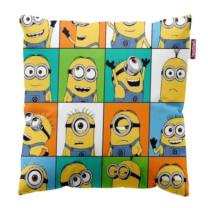 کوسن پاد آفرین طرح کارتونی مینیون ها کد 1948 سایز 30*30 سانتی متر