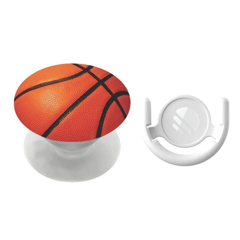 پایه نگهدارنده گوشی موبایل پاپ سوکت مگافون طرح توپ بسکتبال مدل 9132 به همراه پاپ کلیپ 