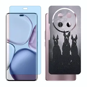Glass Together model anti blue screen protector suitable for Honor X9c mobile phone with back cover sticker