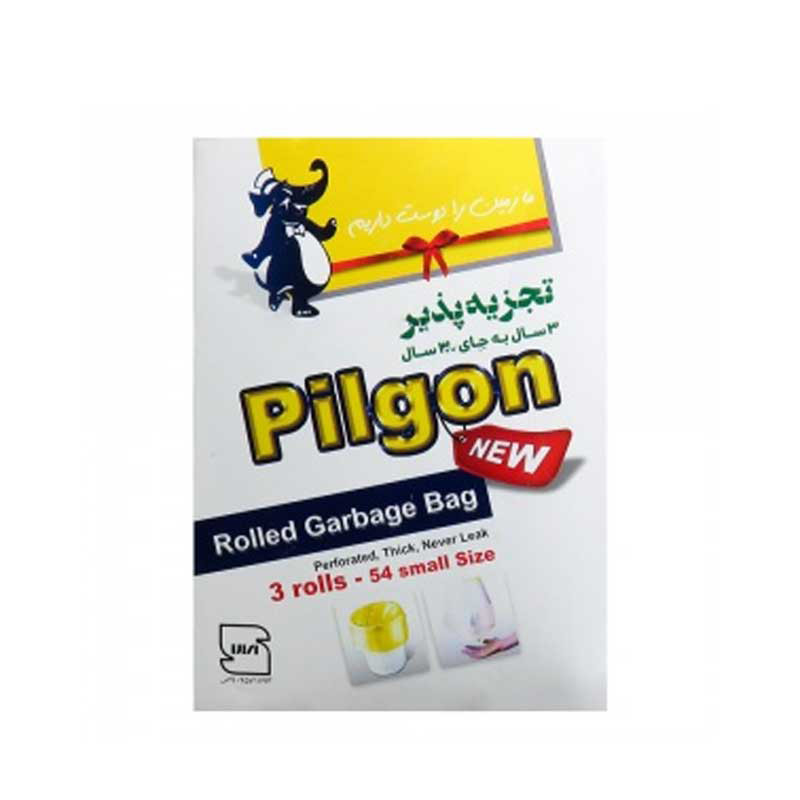 کیسه زباله رولی پیلگون مدل P54 سایز کوچک بسته 54 عددی کیسه زباله رولی پیلگون مدل P54 سایز کوچک بسته 54 عددی