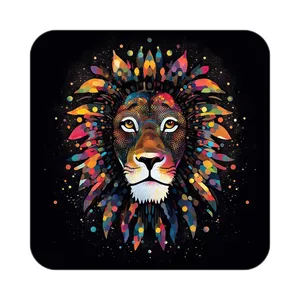 زیر لیوانی کاکتی طرح شیر مدل mp23110