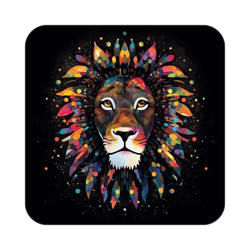 زیر لیوانی کاکتی طرح شیر مدل mp23110