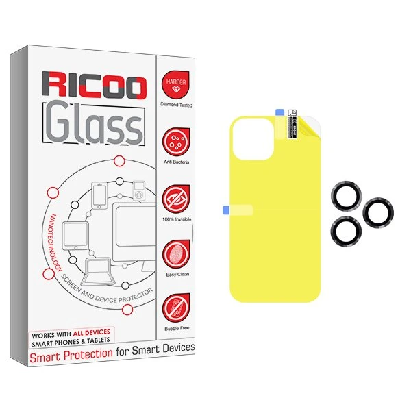 محافظ پشت گوشی ریکو مدل RiC2 مناسب برای گوشی موبایل اپل iPhone 11 Pro Max  به همراه محافظ لنز گوشی