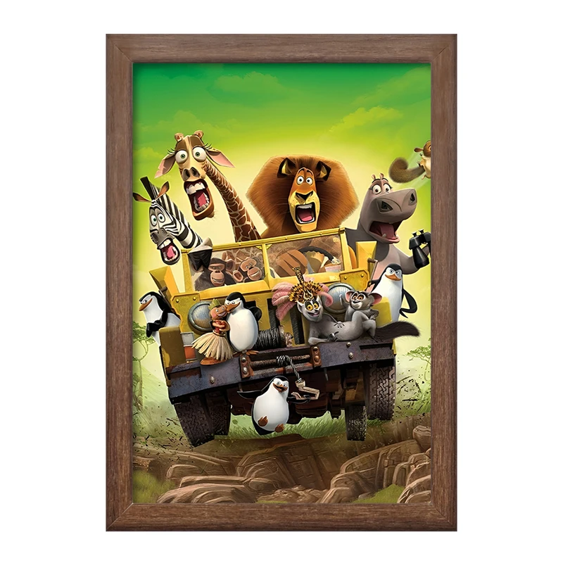 تابلو خندالو طرح ماداگاسکار (Madagascar) کد F8324