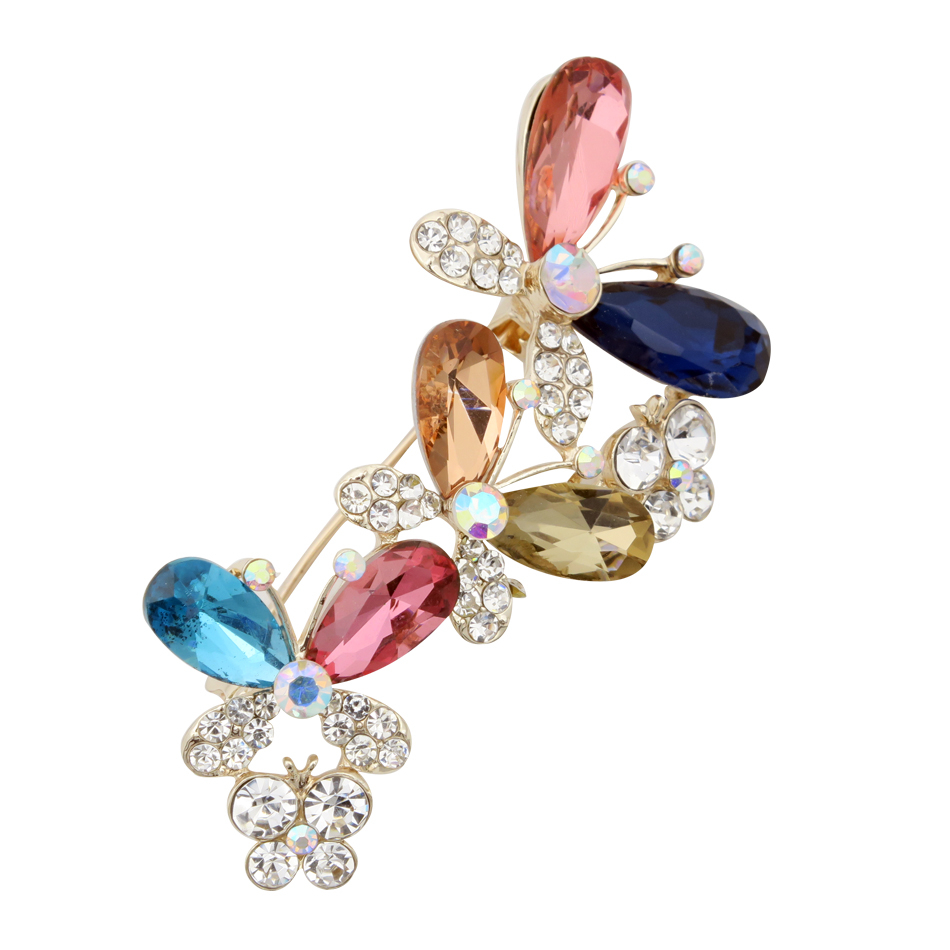 گل سینه زنانه مدل پروانه کد brfp-375