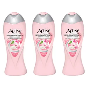 نرم کننده موی اکتیو مدل Soft حجم 400 میلی لیتر بسته 3 عددی
