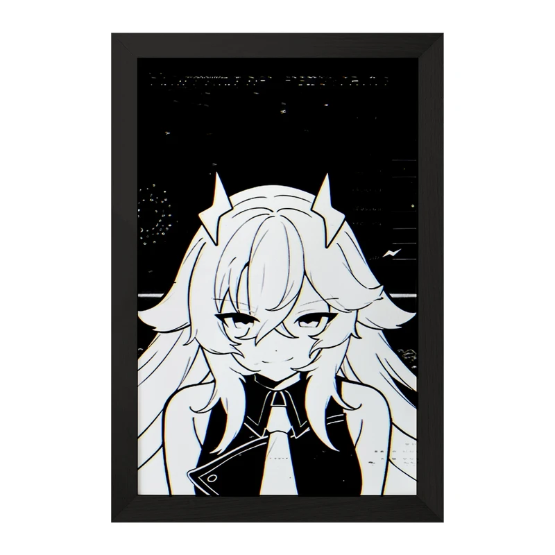 تابلو خندالو مدل دختر انیمه ای کد F5320