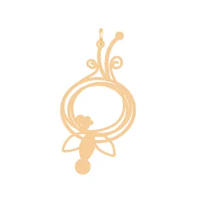 آویز گردنبند طلا 18 عیار زنانه باراد زر مدل انار BZ241