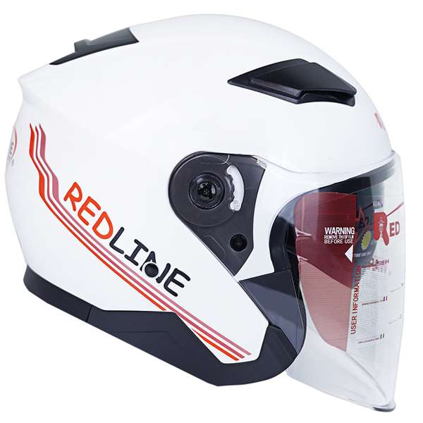 کلاه کاسکت ردلاین مدل بدون فک عینکدار کد 956-WH