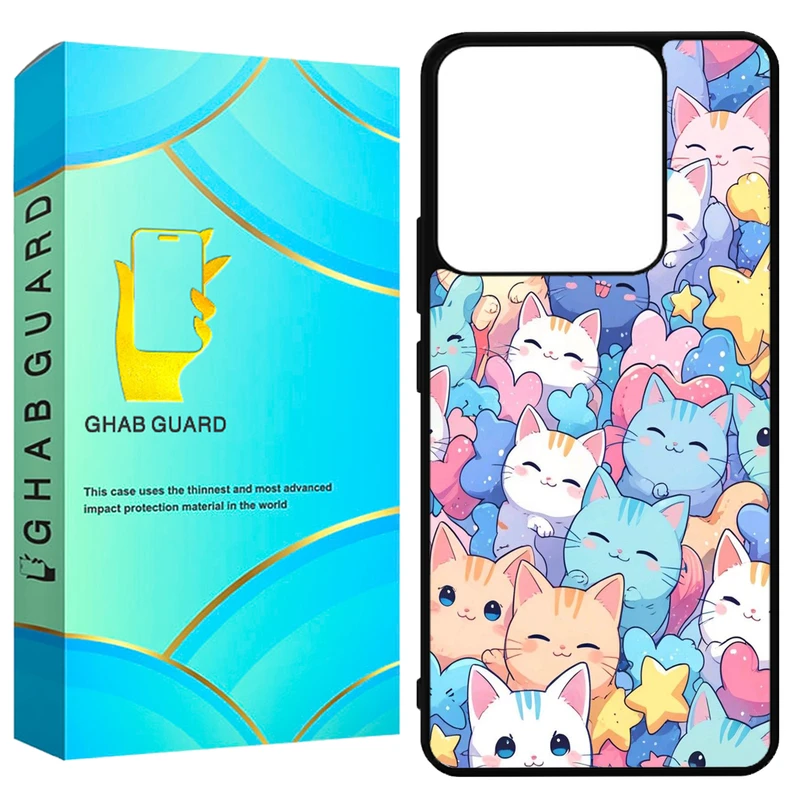 کاور قاب گارد طرح گربه مدل GN14 مناسب برای گوشی موبایل شیائومی Redmi Note 14 5G