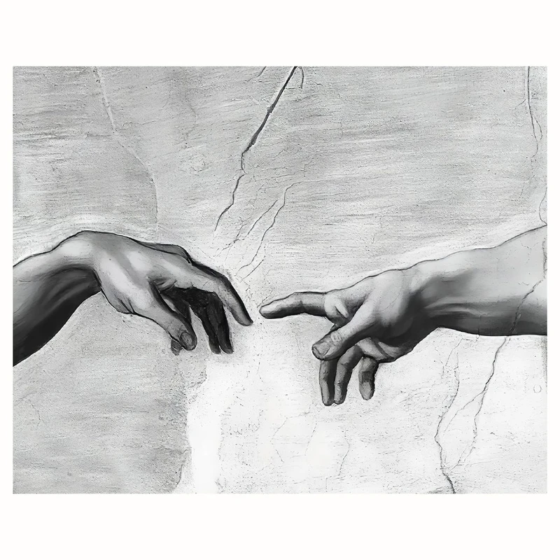 پوستر مدل تصویری  از خلق آدم 