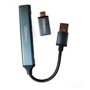 هاب ترکا 4 پورت وتبدیل تایپ سی مدل USB-3