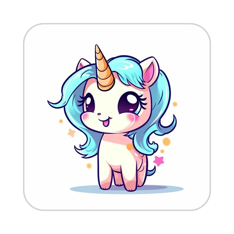 زیر لیوانی کاکتی طرح اسب تک شاخ و یونیکورن مدل mp29601