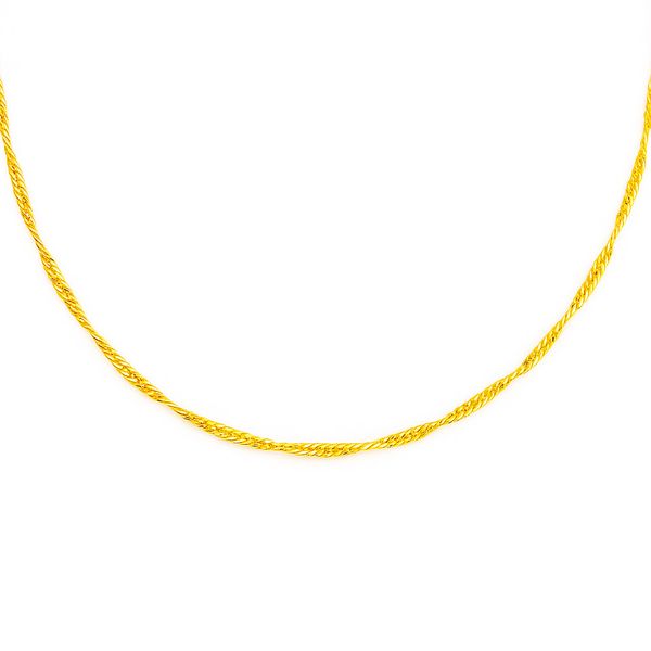 زنجیر سنگاپوری (دیسکو) طلا 18 عیار زنانه زرلاین مدل C-100003