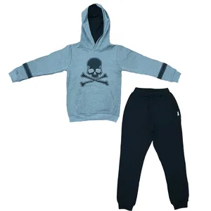 ست هودی و شلوار پسرانه مدل اسکلت