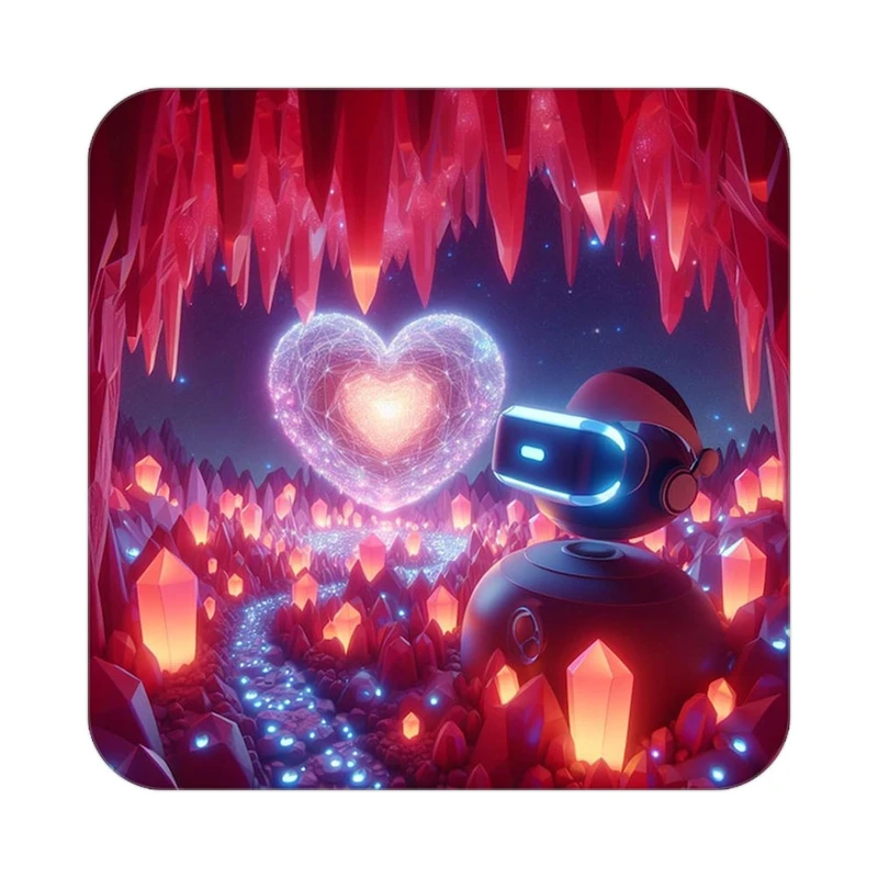 زیر لیوانی کاکتی مدل عاشقانه کد mp11750