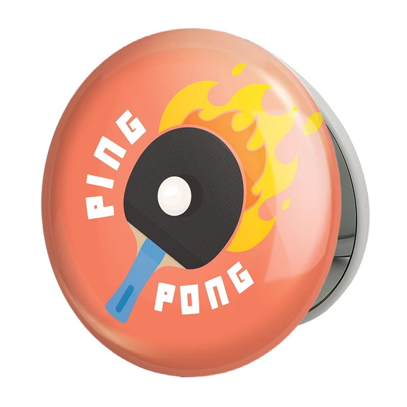 آینه جیبی خندالو طرح پینگ پنگ Ping Pong مدل تاشو کد 27992 